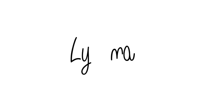 Make a beautiful signature design for name Ly na. With this signature (Angelique-Rose-font-FFP) style, you can create a handwritten signature for free. Ly na signature style 5 images and pictures png