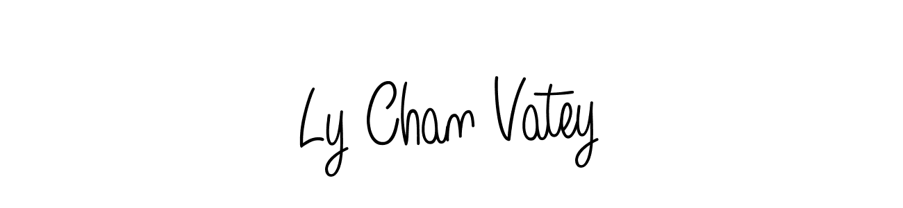 Also we have Ly Chan Vatey name is the best signature style. Create professional handwritten signature collection using Angelique-Rose-font-FFP autograph style. Ly Chan Vatey signature style 5 images and pictures png