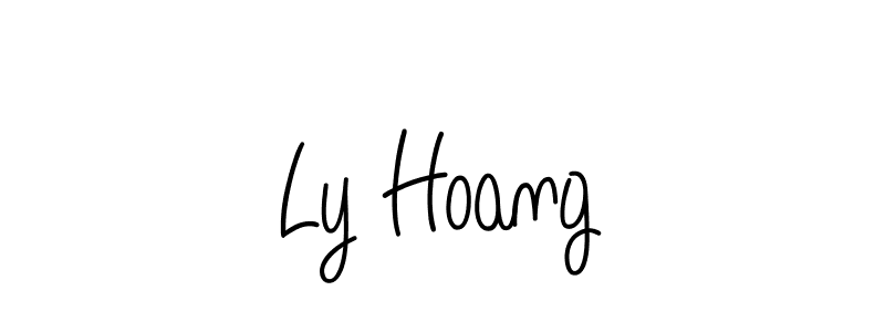 How to Draw Ly Hoang signature style? Angelique-Rose-font-FFP is a latest design signature styles for name Ly Hoang. Ly Hoang signature style 5 images and pictures png
