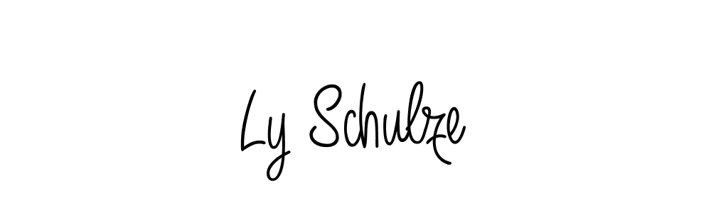 if you are searching for the best signature style for your name Ly Schulze. so please give up your signature search. here we have designed multiple signature styles  using Angelique-Rose-font-FFP. Ly Schulze signature style 5 images and pictures png