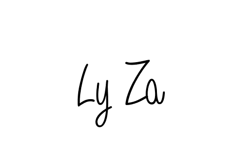 The best way (Angelique-Rose-font-FFP) to make a short signature is to pick only two or three words in your name. The name Ly Za include a total of six letters. For converting this name. Ly Za signature style 5 images and pictures png