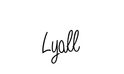 Lyall stylish signature style. Best Handwritten Sign (Angelique-Rose-font-FFP) for my name. Handwritten Signature Collection Ideas for my name Lyall. Lyall signature style 5 images and pictures png