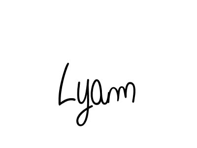 if you are searching for the best signature style for your name Lyam. so please give up your signature search. here we have designed multiple signature styles  using Angelique-Rose-font-FFP. Lyam signature style 5 images and pictures png