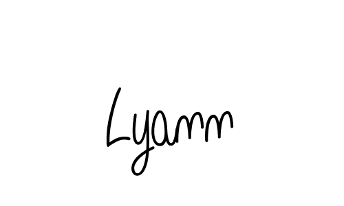 The best way (Angelique-Rose-font-FFP) to make a short signature is to pick only two or three words in your name. The name Lyann include a total of six letters. For converting this name. Lyann signature style 5 images and pictures png
