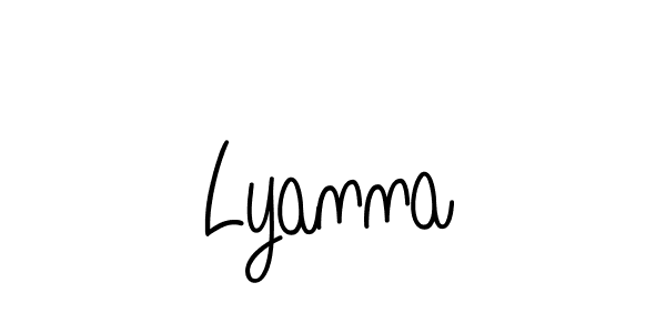 Create a beautiful signature design for name Lyanna. With this signature (Angelique-Rose-font-FFP) fonts, you can make a handwritten signature for free. Lyanna signature style 5 images and pictures png