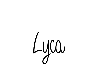 Use a signature maker to create a handwritten signature online. With this signature software, you can design (Angelique-Rose-font-FFP) your own signature for name Lyca. Lyca signature style 5 images and pictures png