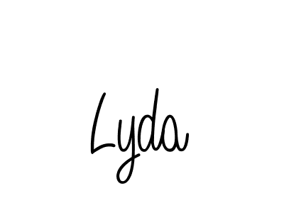 How to make Lyda signature? Angelique-Rose-font-FFP is a professional autograph style. Create handwritten signature for Lyda name. Lyda signature style 5 images and pictures png