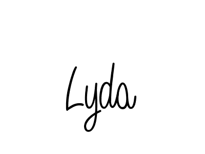 You should practise on your own different ways (Angelique-Rose-font-FFP) to write your name (Lyda) in signature. don't let someone else do it for you. Lyda signature style 5 images and pictures png
