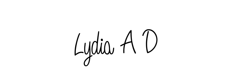Angelique-Rose-font-FFP is a professional signature style that is perfect for those who want to add a touch of class to their signature. It is also a great choice for those who want to make their signature more unique. Get Lydia A D name to fancy signature for free. Lydia A D signature style 5 images and pictures png