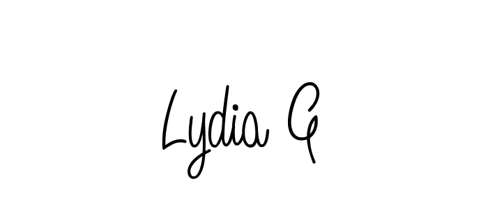 How to make Lydia G signature? Angelique-Rose-font-FFP is a professional autograph style. Create handwritten signature for Lydia G name. Lydia G signature style 5 images and pictures png