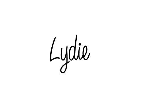 Lydie stylish signature style. Best Handwritten Sign (Angelique-Rose-font-FFP) for my name. Handwritten Signature Collection Ideas for my name Lydie. Lydie signature style 5 images and pictures png