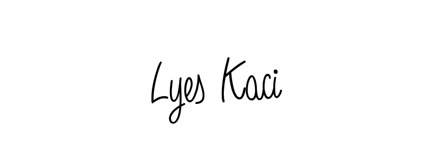 How to make Lyes Kaci signature? Angelique-Rose-font-FFP is a professional autograph style. Create handwritten signature for Lyes Kaci name. Lyes Kaci signature style 5 images and pictures png