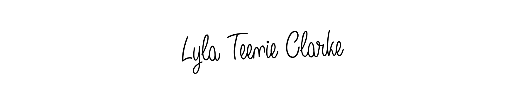 This is the best signature style for the Lyla Teenie Clarke name. Also you like these signature font (Angelique-Rose-font-FFP). Mix name signature. Lyla Teenie Clarke signature style 5 images and pictures png