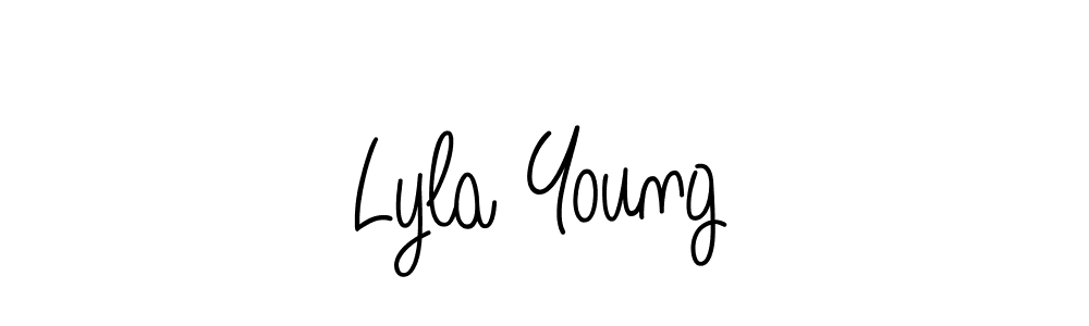 How to make Lyla Young signature? Angelique-Rose-font-FFP is a professional autograph style. Create handwritten signature for Lyla Young name. Lyla Young signature style 5 images and pictures png