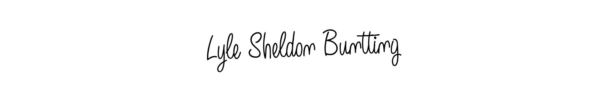 How to make Lyle Sheldon Buntting name signature. Use Angelique-Rose-font-FFP style for creating short signs online. This is the latest handwritten sign. Lyle Sheldon Buntting signature style 5 images and pictures png