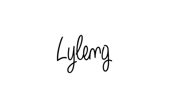 Lyleng stylish signature style. Best Handwritten Sign (Angelique-Rose-font-FFP) for my name. Handwritten Signature Collection Ideas for my name Lyleng. Lyleng signature style 5 images and pictures png