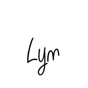 Use a signature maker to create a handwritten signature online. With this signature software, you can design (Angelique-Rose-font-FFP) your own signature for name Lyn. Lyn signature style 5 images and pictures png