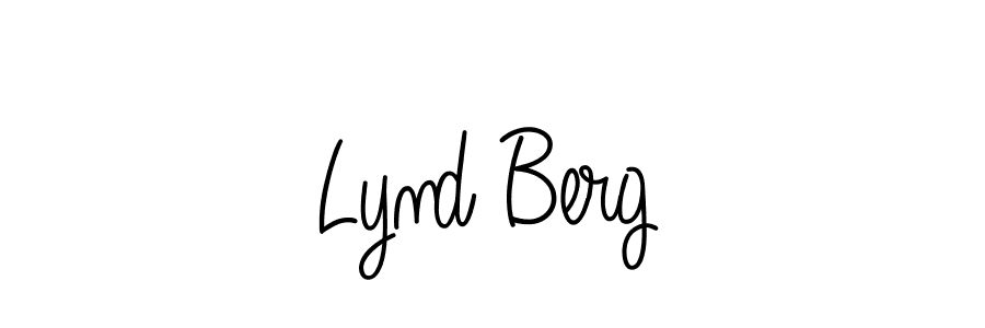 How to make Lynd Berg name signature. Use Angelique-Rose-font-FFP style for creating short signs online. This is the latest handwritten sign. Lynd Berg signature style 5 images and pictures png