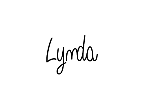 Design your own signature with our free online signature maker. With this signature software, you can create a handwritten (Angelique-Rose-font-FFP) signature for name Lynda. Lynda signature style 5 images and pictures png