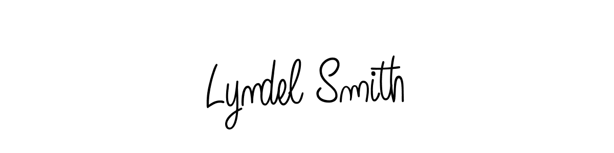 How to make Lyndel Smith name signature. Use Angelique-Rose-font-FFP style for creating short signs online. This is the latest handwritten sign. Lyndel Smith signature style 5 images and pictures png