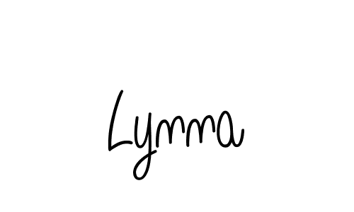 Lynna stylish signature style. Best Handwritten Sign (Angelique-Rose-font-FFP) for my name. Handwritten Signature Collection Ideas for my name Lynna. Lynna signature style 5 images and pictures png