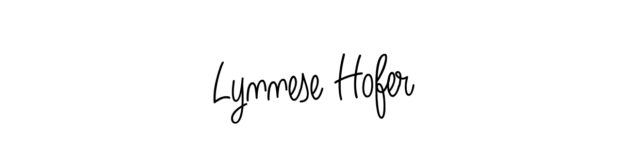 Design your own signature with our free online signature maker. With this signature software, you can create a handwritten (Angelique-Rose-font-FFP) signature for name Lynnese Hofer. Lynnese Hofer signature style 5 images and pictures png