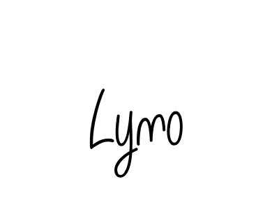 Lyno stylish signature style. Best Handwritten Sign (Angelique-Rose-font-FFP) for my name. Handwritten Signature Collection Ideas for my name Lyno. Lyno signature style 5 images and pictures png