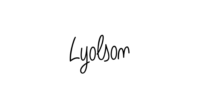 Best and Professional Signature Style for Lyolson. Angelique-Rose-font-FFP Best Signature Style Collection. Lyolson signature style 5 images and pictures png