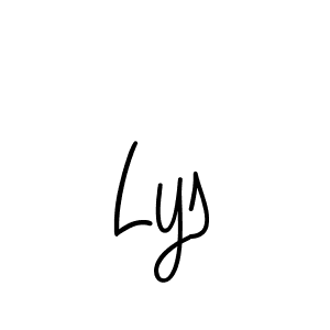 Lys stylish signature style. Best Handwritten Sign (Angelique-Rose-font-FFP) for my name. Handwritten Signature Collection Ideas for my name Lys. Lys signature style 5 images and pictures png