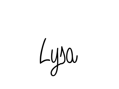 How to make Lysa signature? Angelique-Rose-font-FFP is a professional autograph style. Create handwritten signature for Lysa name. Lysa signature style 5 images and pictures png