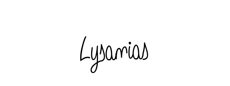 How to make Lysanias signature? Angelique-Rose-font-FFP is a professional autograph style. Create handwritten signature for Lysanias name. Lysanias signature style 5 images and pictures png