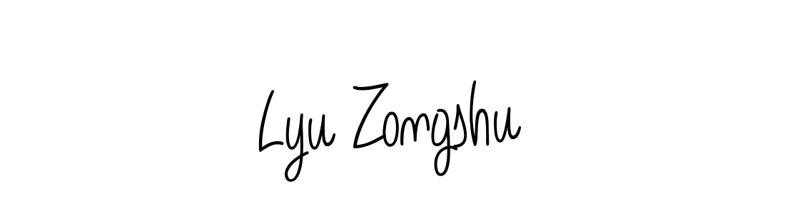 Check out images of Autograph of Lyu Zongshu name. Actor Lyu Zongshu Signature Style. Angelique-Rose-font-FFP is a professional sign style online. Lyu Zongshu signature style 5 images and pictures png