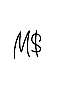 Use a signature maker to create a handwritten signature online. With this signature software, you can design (Angelique-Rose-font-FFP) your own signature for name M$. M$ signature style 5 images and pictures png