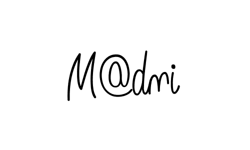 You should practise on your own different ways (Angelique-Rose-font-FFP) to write your name (M@dni) in signature. don't let someone else do it for you. M@dni signature style 5 images and pictures png