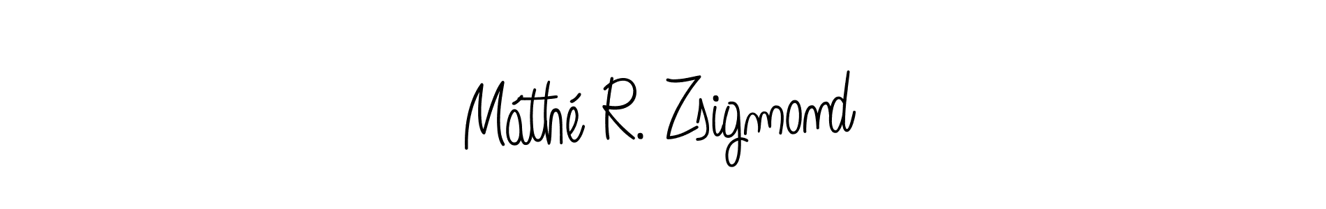 This is the best signature style for the Máthé R. Zsigmond name. Also you like these signature font (Angelique-Rose-font-FFP). Mix name signature. Máthé R. Zsigmond signature style 5 images and pictures png