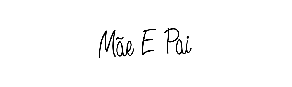 Design your own signature with our free online signature maker. With this signature software, you can create a handwritten (Angelique-Rose-font-FFP) signature for name Mãe E Pai. Mãe E Pai signature style 5 images and pictures png