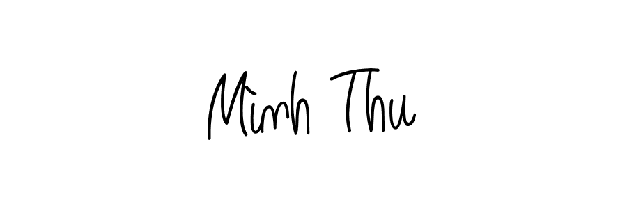 Create a beautiful signature design for name Mình Thu. With this signature (Angelique-Rose-font-FFP) fonts, you can make a handwritten signature for free. Mình Thu signature style 5 images and pictures png