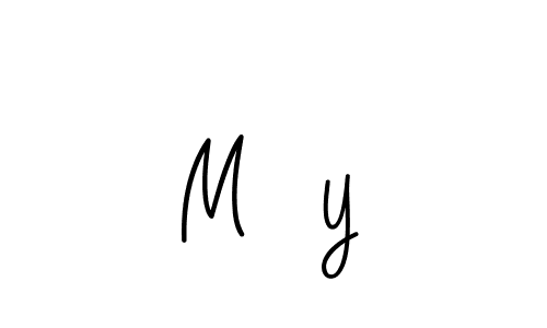 M☆y stylish signature style. Best Handwritten Sign (Angelique-Rose-font-FFP) for my name. Handwritten Signature Collection Ideas for my name M☆y. M☆y signature style 5 images and pictures png