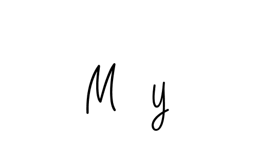 M☆y stylish signature style. Best Handwritten Sign (Angelique-Rose-font-FFP) for my name. Handwritten Signature Collection Ideas for my name M☆y. M☆y signature style 5 images and pictures png