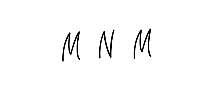 How to Draw M  N  M signature style? Angelique-Rose-font-FFP is a latest design signature styles for name M  N  M. M  N  M signature style 5 images and pictures png