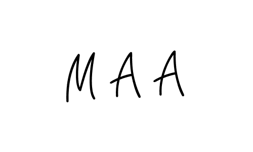 Use a signature maker to create a handwritten signature online. With this signature software, you can design (Angelique-Rose-font-FFP) your own signature for name M A A. M A A signature style 5 images and pictures png