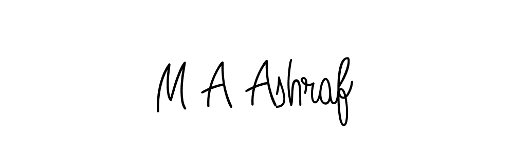 Design your own signature with our free online signature maker. With this signature software, you can create a handwritten (Angelique-Rose-font-FFP) signature for name M A Ashraf. M A Ashraf signature style 5 images and pictures png