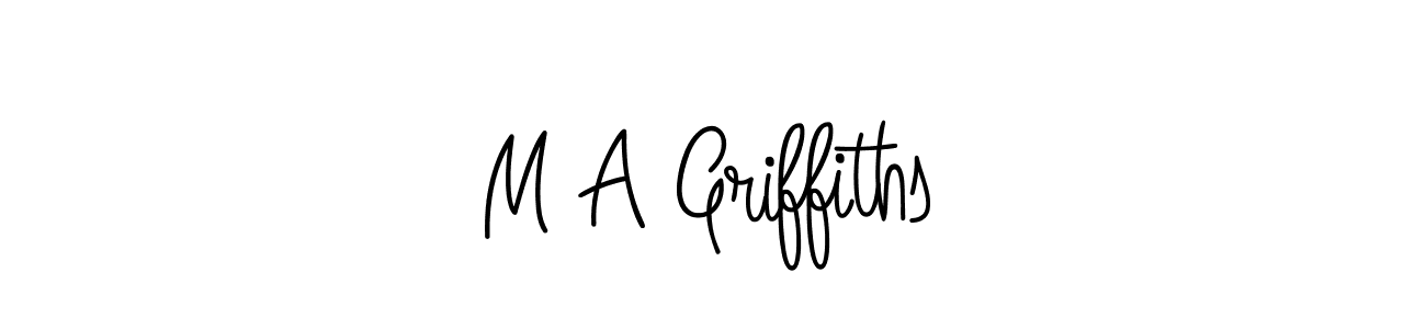 Design your own signature with our free online signature maker. With this signature software, you can create a handwritten (Angelique-Rose-font-FFP) signature for name M A Griffiths. M A Griffiths signature style 5 images and pictures png