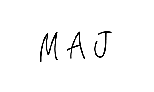 Make a beautiful signature design for name M A J. With this signature (Angelique-Rose-font-FFP) style, you can create a handwritten signature for free. M A J signature style 5 images and pictures png