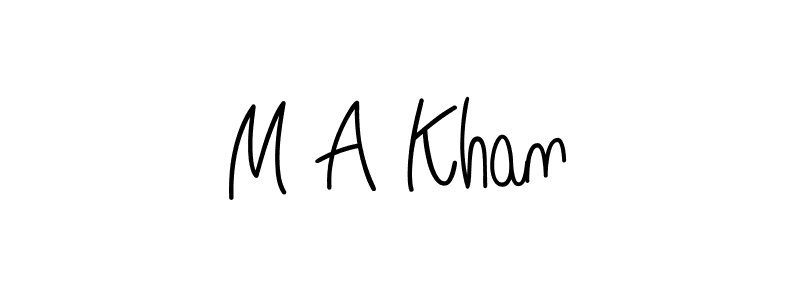 if you are searching for the best signature style for your name M A Khan. so please give up your signature search. here we have designed multiple signature styles  using Angelique-Rose-font-FFP. M A Khan signature style 5 images and pictures png