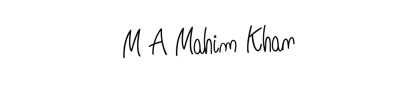 How to make M A Mahim Khan signature? Angelique-Rose-font-FFP is a professional autograph style. Create handwritten signature for M A Mahim Khan name. M A Mahim Khan signature style 5 images and pictures png