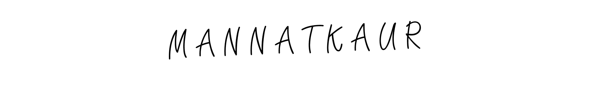Use a signature maker to create a handwritten signature online. With this signature software, you can design (Angelique-Rose-font-FFP) your own signature for name M A N N A T K A U R. M A N N A T K A U R signature style 5 images and pictures png