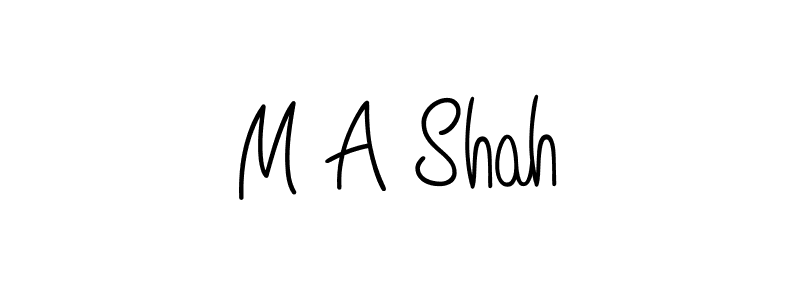 How to make M A Shah signature? Angelique-Rose-font-FFP is a professional autograph style. Create handwritten signature for M A Shah name. M A Shah signature style 5 images and pictures png