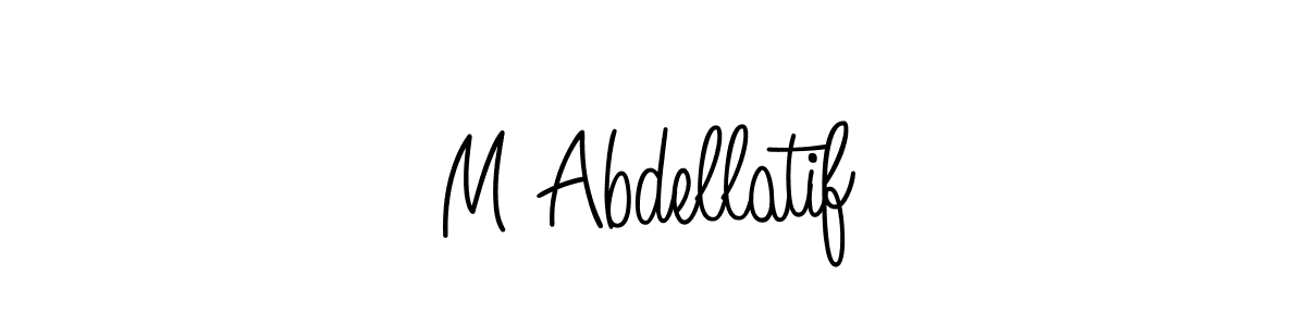 How to make M Abdellatif name signature. Use Angelique-Rose-font-FFP style for creating short signs online. This is the latest handwritten sign. M Abdellatif signature style 5 images and pictures png