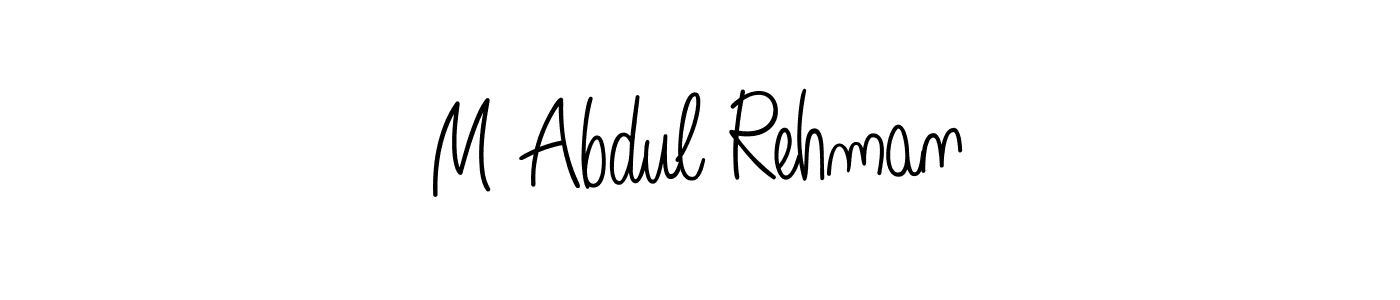 Make a beautiful signature design for name M Abdul Rehman. Use this online signature maker to create a handwritten signature for free. M Abdul Rehman signature style 5 images and pictures png